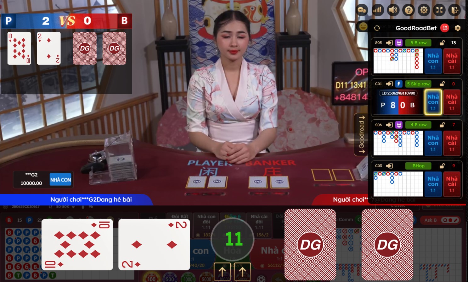 cac loai cua cuoc trong baccarat