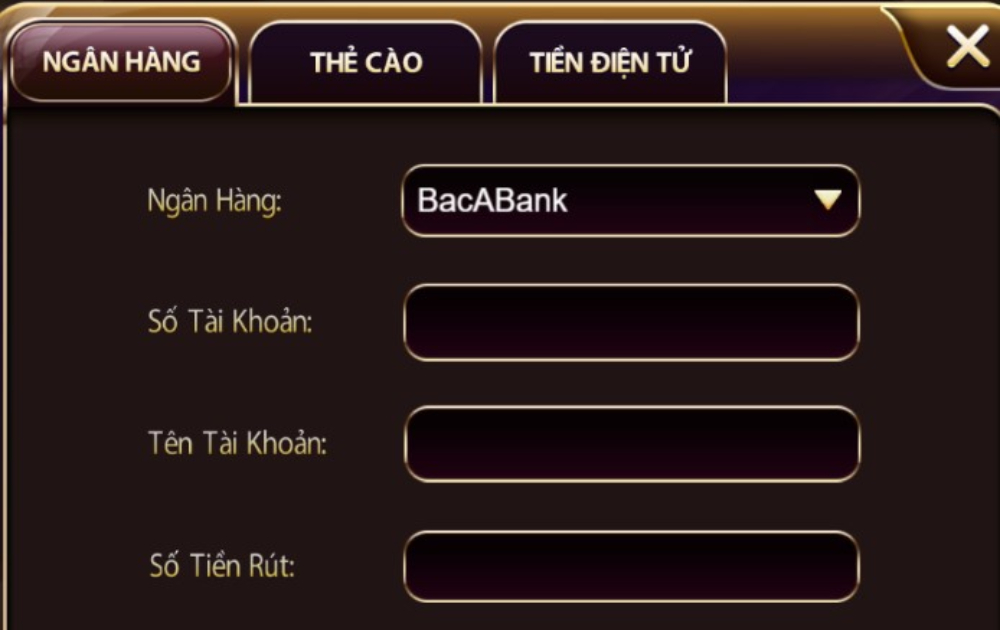 Trang chủ 14 Rút tiền về tài khoản ngân hàng được hầu hết người chơi lựa chọn